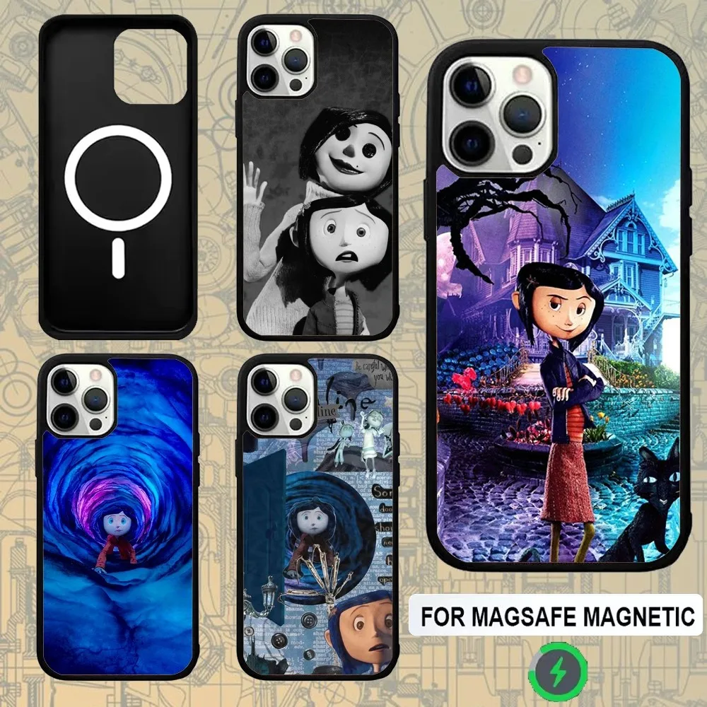 Cartoon C-CoralineS Phone Case For IPhone 16,15,Pro,Max,Case 14,Plus,13,12,11 Magesafe Magnetic Wireless Charge Cover
Cartoon C-CoralineS Phone Case For IPhone 16,15,Pro,Max,Case 14,Plus,13,12,11 Magesafe Magnetic Wireless Charge Cover