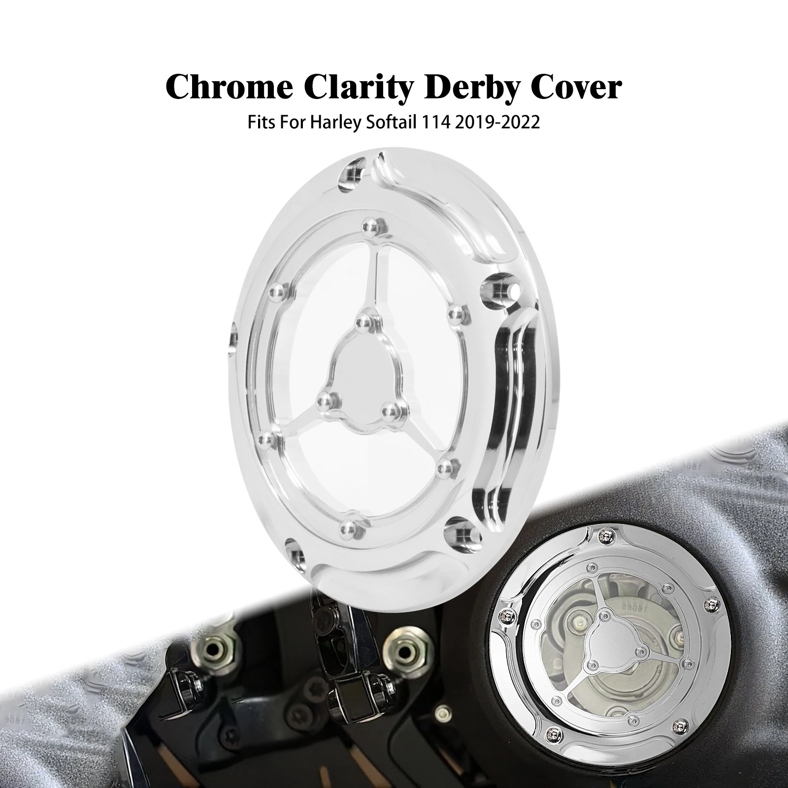 Хромированная крышка Derby для мотоцикла, крышка сцепления с ЧПУ Clarity для двигателя Harley Softail 114, Fat Boy FLFBS FLHCS FXBBS FXLRS 2019-Later
Хромированная крышка Derby для мотоцикла, крышка сцепления с ЧПУ Clarity для двигателя Harley Softail 114, Fat Boy FLFBS FLHCS FXBBS FXLRS 2019-Later