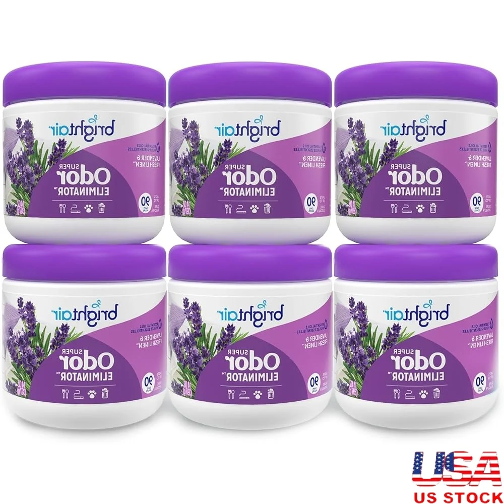 Гель для устранения запаха Super, свежий льняной аромат лаванды, футляр из 6 освежителей воздуха, натуральные эфирные масла, безопасный для детей, домашних животных, средние пространства 
Гель для устранения запаха Super, свежий льняной аромат лаванды, футляр из 6 освежителей воздуха, натуральные эфирные масла, безопасный для детей, домашних животных, средние пространства