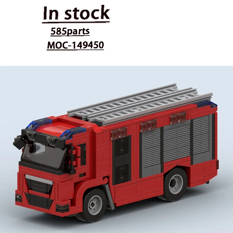 MOC-149450City Road Rescue Fire Truck Building Block Model 585Parts MOC Creative Toy for Boys, Kids' Birthday and Christmas Gift
MOC-149450City Road Rescue Fire Truck Building Block Model 585Parts MOC Creative Toy for Boys, Kids' Birthday and Christmas Gift