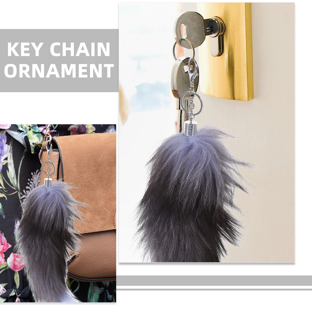 2Pcs Fox Tail Keychain Creative Design Lightweight Key Hanging Decor Bag Charm Purse Charm Key Ring Pendant for Women Car
2Pcs Fox Tail Keychain Creative Design Lightweight Key Hanging Decor Bag Charm Purse Charm Key Ring Pendant for Women Car