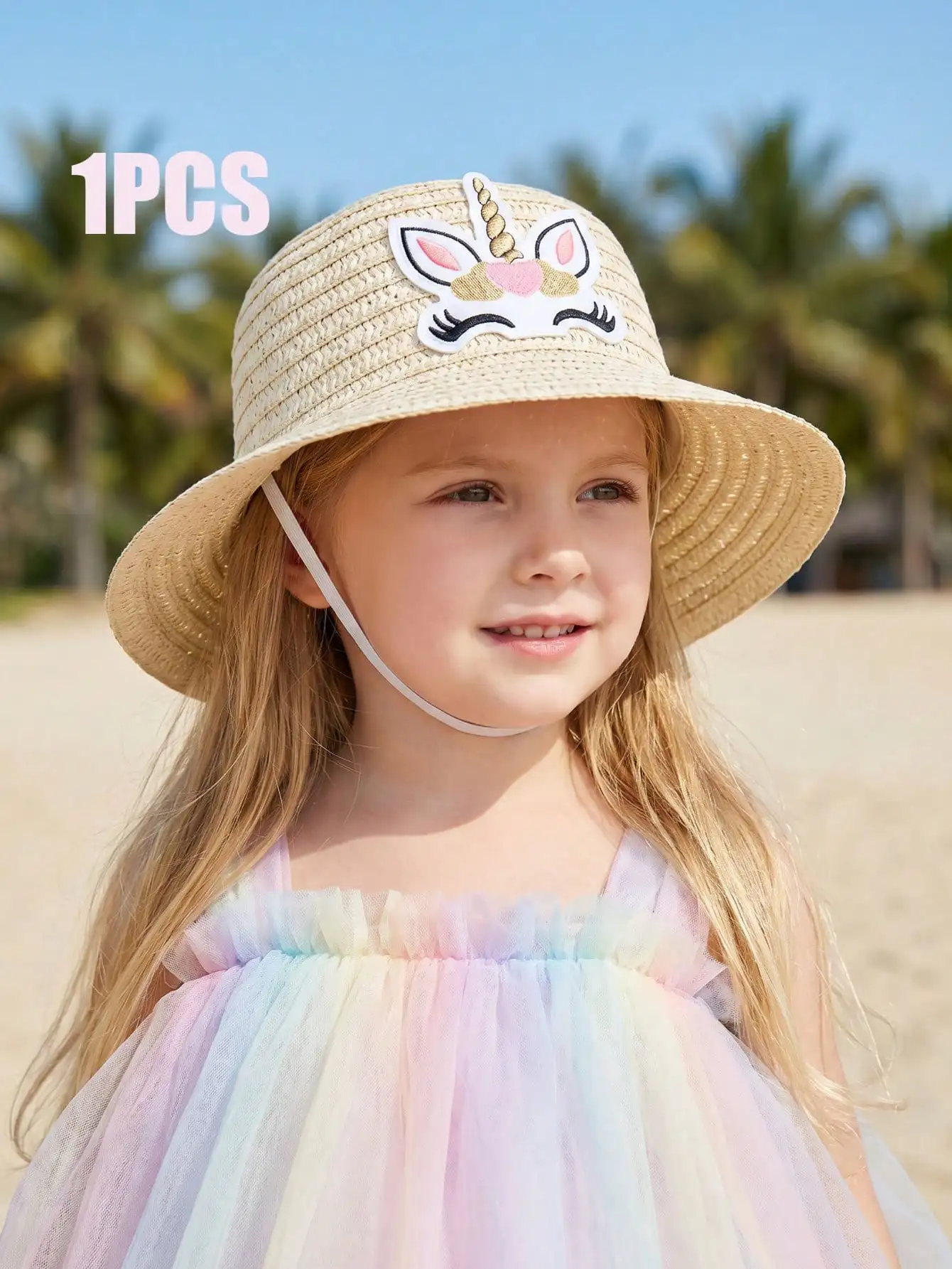 1pcs Girls Cartoon Unicorn Beige Straw Hat Summer Outdoor Beach Sun Hat 2-6Y
1pcs Girls Cartoon Unicorn Beige Straw Hat Summer Outdoor Beach Sun Hat 2-6Y