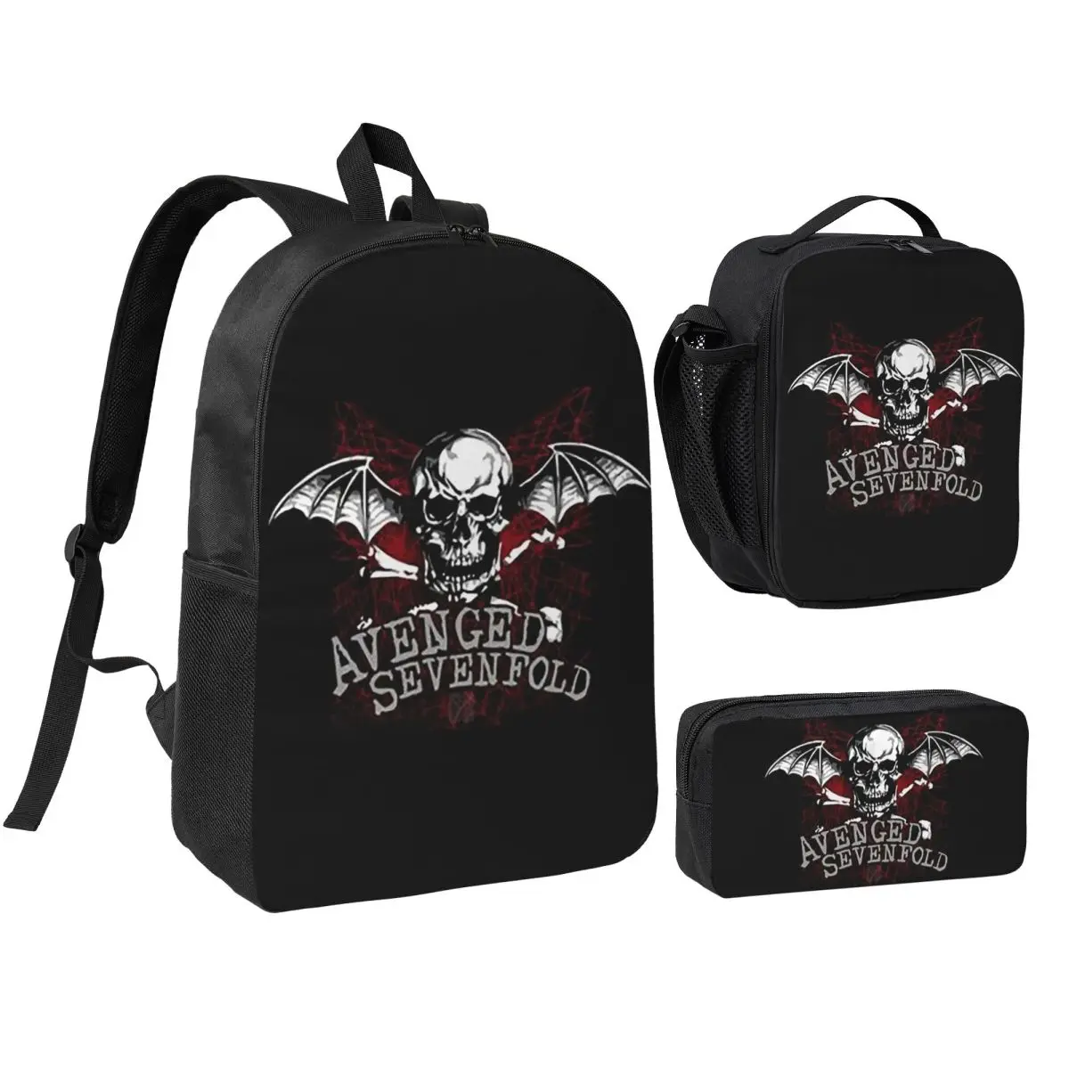 Avenged Sevenfold Backpack Student BookBag School Bag Shoulder Bags 3ps Insulated Lunch Bag Pencil Case
Avenged Sevenfold Backpack Student BookBag School Bag Shoulder Bags 3ps Insulated Lunch Bag Pencil Case