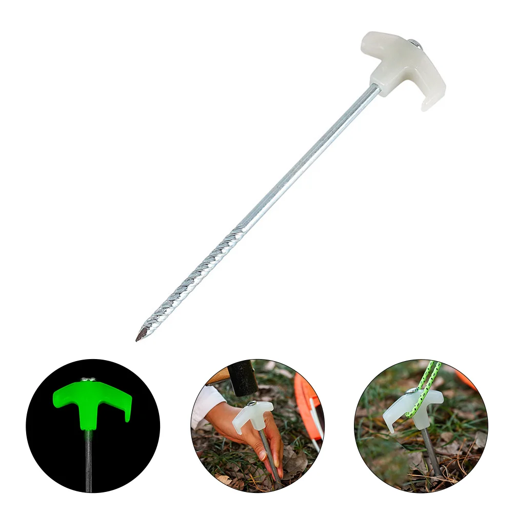 6 Pcs Fluorescence Canopy Nail Tent Screw Stainless Steel Landscaping Spiral Pegs
6 Pcs Fluorescence Canopy Nail Tent Screw Stainless Steel Landscaping Spiral Pegs