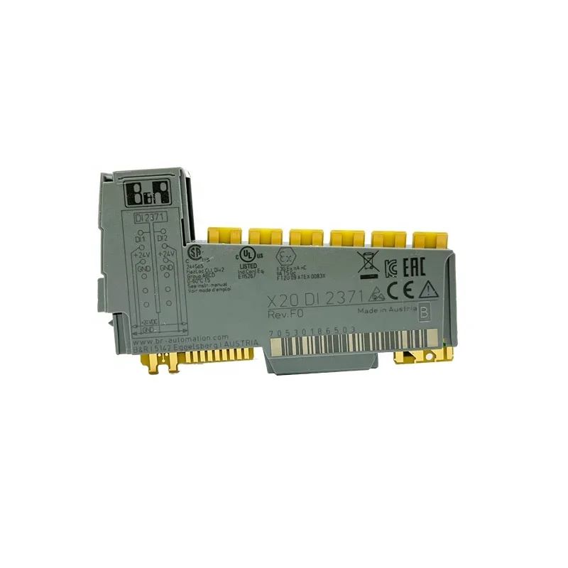 B R X20DI2371 100% Original Brand New gold seller X20 digital inputs Sink connection I/O module for X20 6pin terminal blocks
B R X20DI2371 100% Original Brand New gold seller X20 digital inputs Sink connection I/O module for X20 6pin terminal blocks