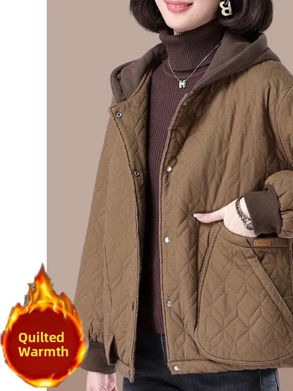 plus Size Women's Loose Fit Hooded Thickened Cotton Jacket Autumn Winter Fashion Commute Style Long Sleeve Color Top
plus Size Women's Loose Fit Hooded Thickened Cotton Jacket Autumn Winter Fashion Commute Style Long Sleeve Color Top