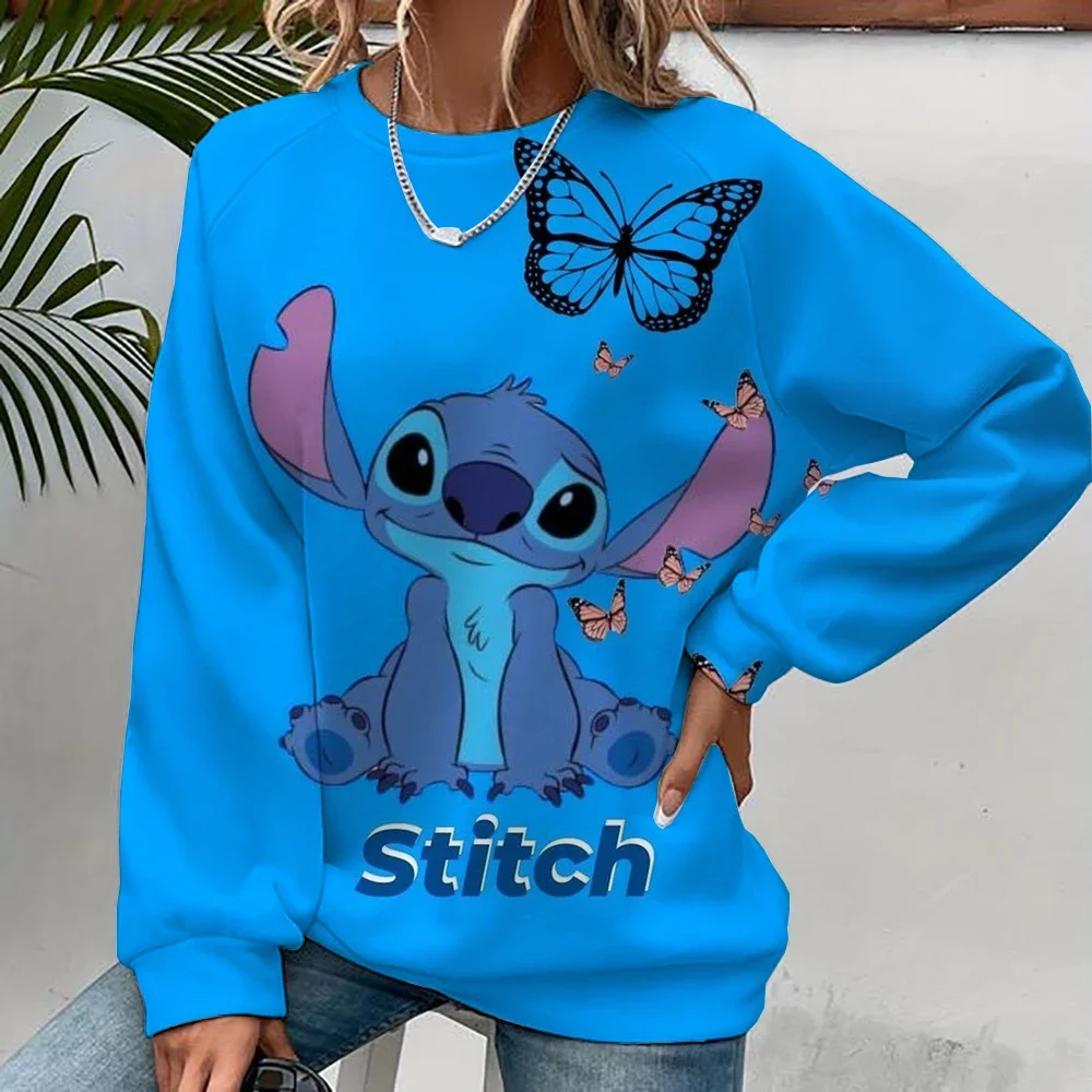 2025 Autumn Winter New Loose Funny Cute Stitch Cartoon print Sweatshirts Women Long Sleeved Jacket Crew Neck Casual Top
2025 Autumn Winter New Loose Funny Cute Stitch Cartoon print Sweatshirts Women Long Sleeved Jacket Crew Neck Casual Top
