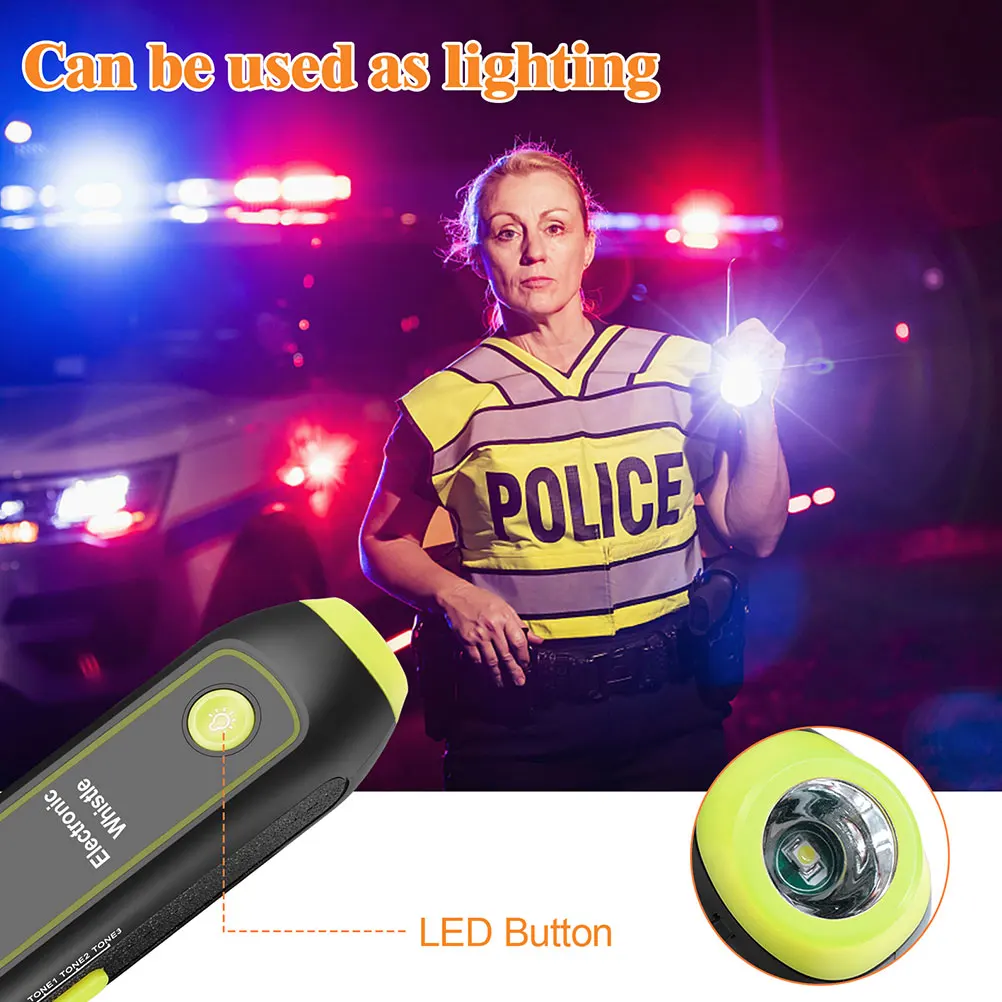 Electronic Whistle for Referees Teachers Handheld Whistle LED Light SOS Signal Camping Sports Competition
Electronic Whistle for Referees Teachers Handheld Whistle LED Light SOS Signal Camping Sports Competition