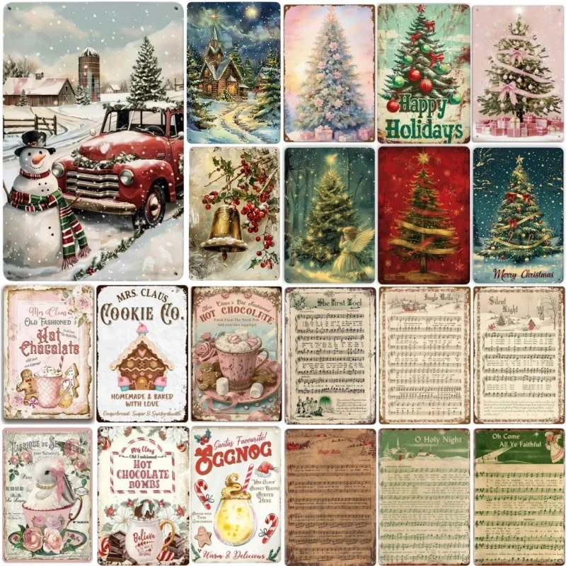 Vintage Metal Tin Poster Christmas Trees Santa Gifts Metal Tin Signs Posters Plate Wall Art for Cafe Bar Office Club Party
Vintage Metal Tin Poster Christmas Trees Santa Gifts Metal Tin Signs Posters Plate Wall Art for Cafe Bar Office Club Party