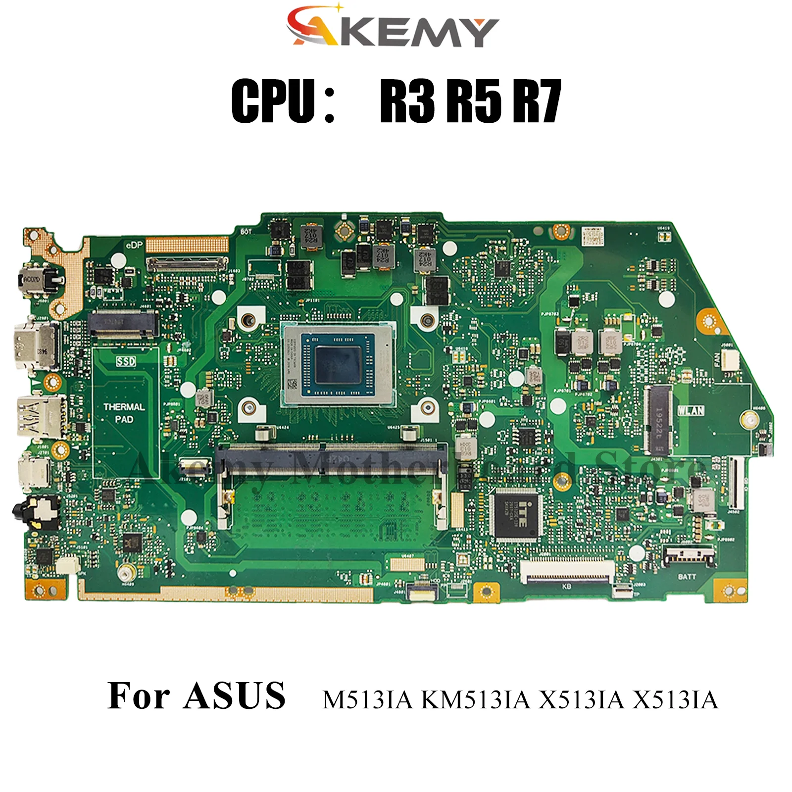 X513IA Материнская плата для ноутбука ASUS VivoBook X513IA M513IA X513I KM513IA Материнская плата для ноутбука с процессором R3 R5 R7 100% tests OK stk
X513IA Материнская плата для ноутбука ASUS VivoBook X513IA M513IA X513I KM513IA Материнская плата для ноутбука с процессором R3 R5 R7 100% tests OK stk