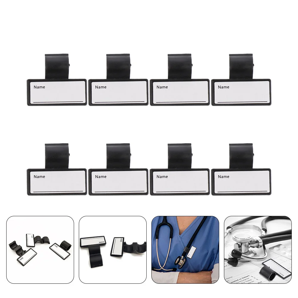 8 Pcs Stethoscope Name Tag Reusable Tags Personalized Marking Abs Accessories for Nurses
8 Pcs Stethoscope Name Tag Reusable Tags Personalized Marking Abs Accessories for Nurses