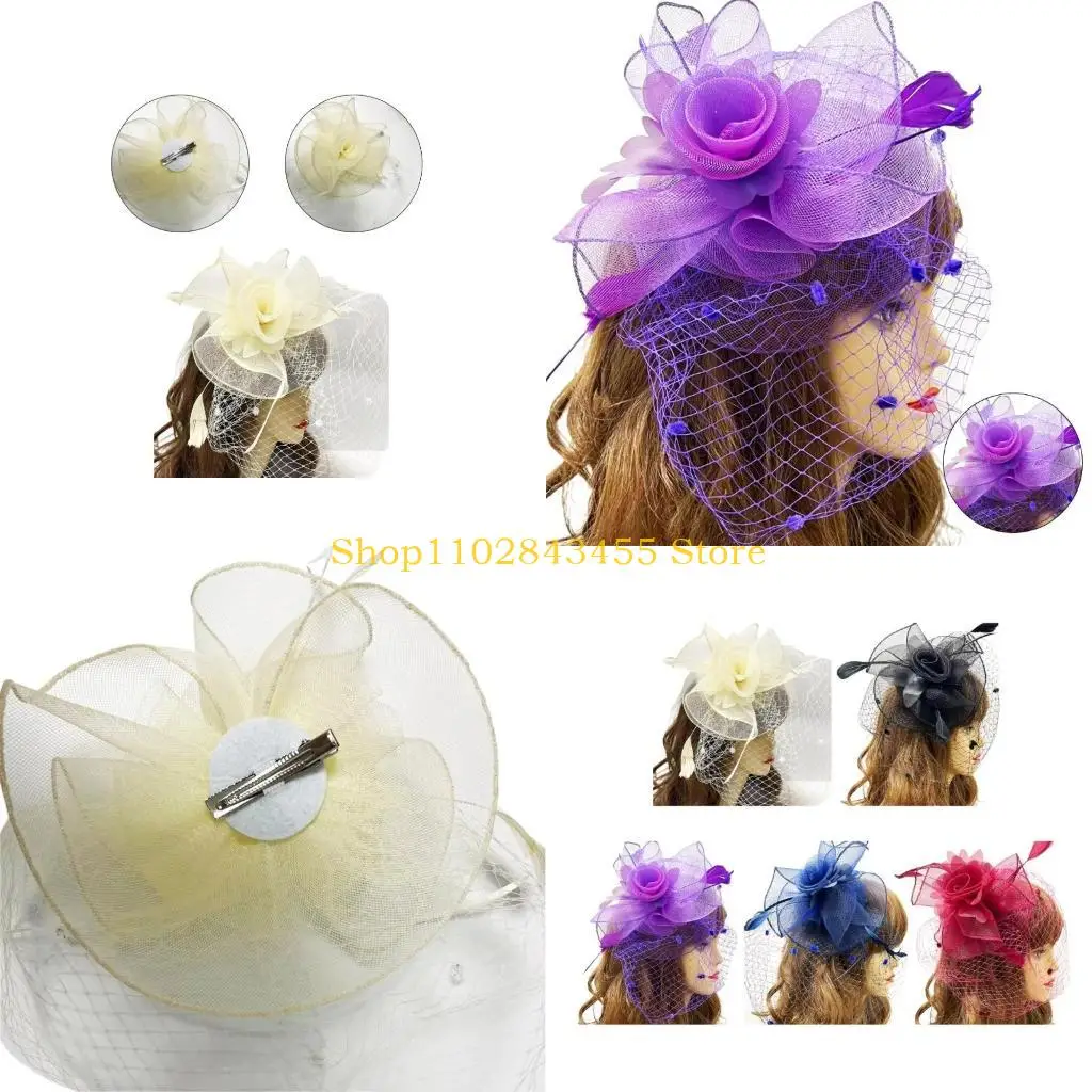 49MC Women Flapper Hat Fascinator Hat Party Hair Pin Horse Race Headpiece for Cocktails Party Masquerade French Pillbox Hat
49MC Women Flapper Hat Fascinator Hat Party Hair Pin Horse Race Headpiece for Cocktails Party Masquerade French Pillbox Hat