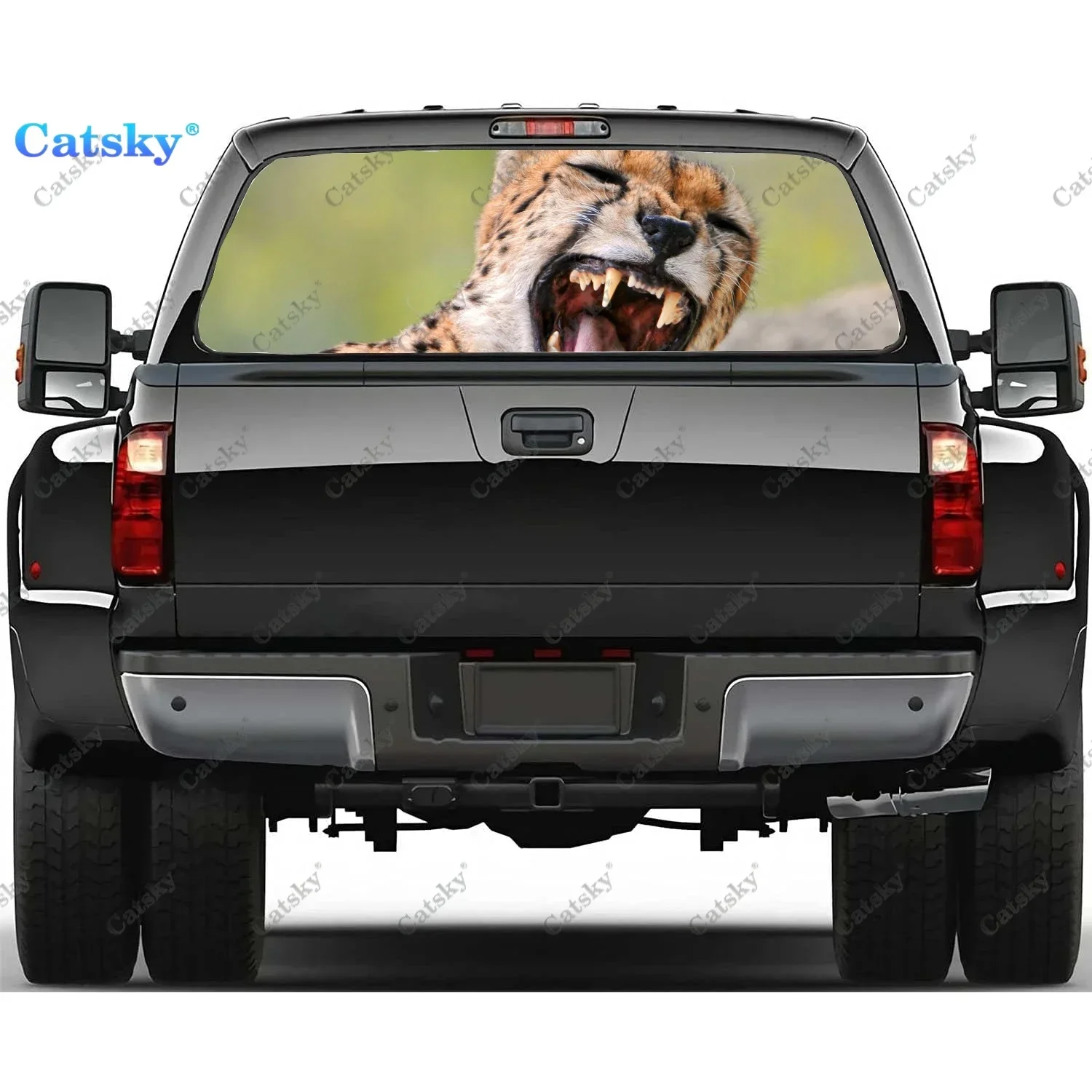 Cheetah Animal Rear Window Decals for Trucks,Pickup Window Decal,Rear Window Tint Graphic Perforated Vinyl Truck Stickers
Cheetah Animal Rear Window Decals for Trucks,Pickup Window Decal,Rear Window Tint Graphic Perforated Vinyl Truck Stickers