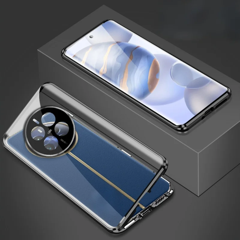 Double Sided Tempered Glass Phone Case For Realme 12 Pro Plus 5G Full Lens Protection Metal Magnetic Bumper Back Cover Cases
Double Sided Tempered Glass Phone Case For Realme 12 Pro Plus 5G Full Lens Protection Metal Magnetic Bumper Back Cover Cases