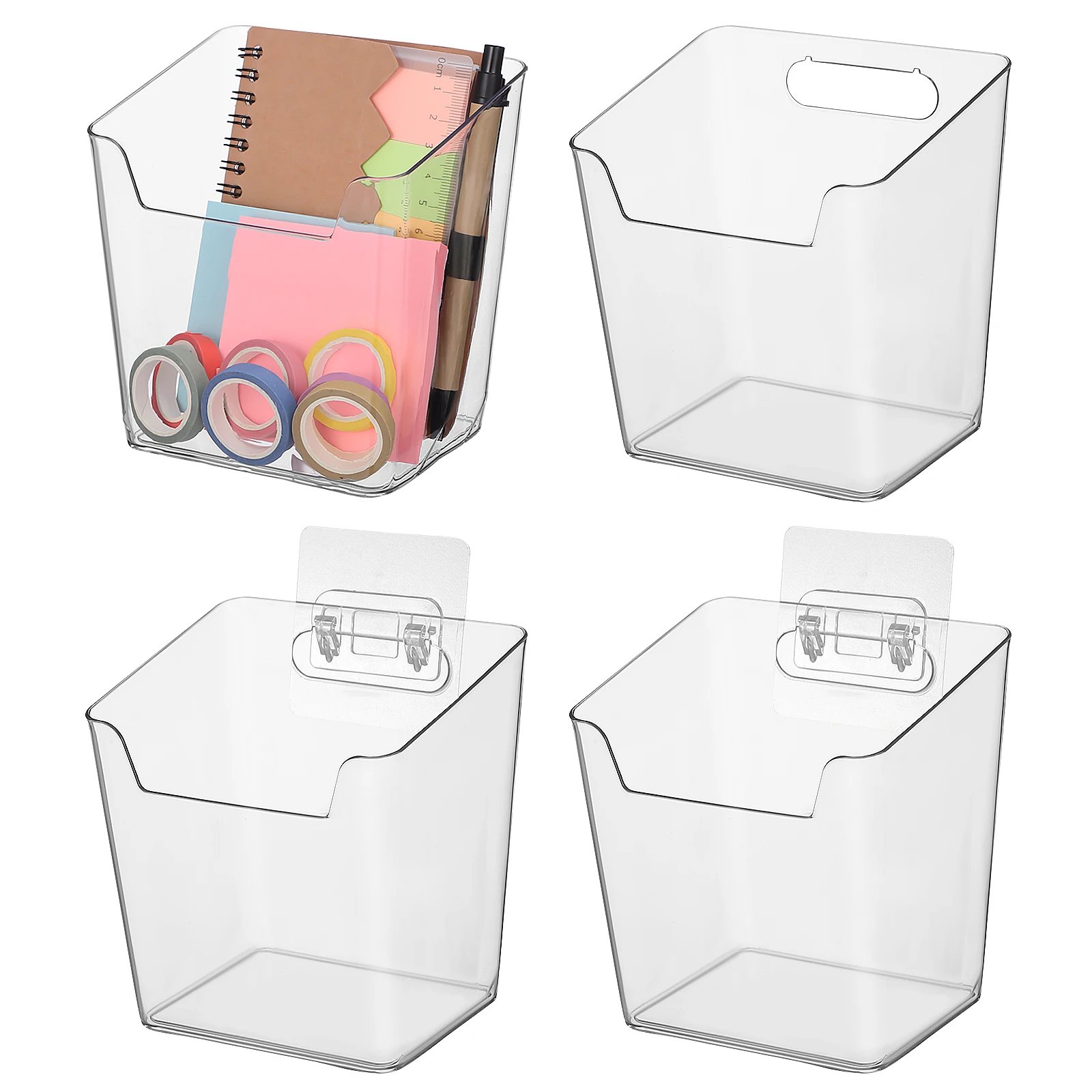 4 Pcs Wall Storage Box Pen and Pencil Organizer Transparent Display Holder Pretty Holders Mount Pte for Rack
4 Pcs Wall Storage Box Pen and Pencil Organizer Transparent Display Holder Pretty Holders Mount Pte for Rack