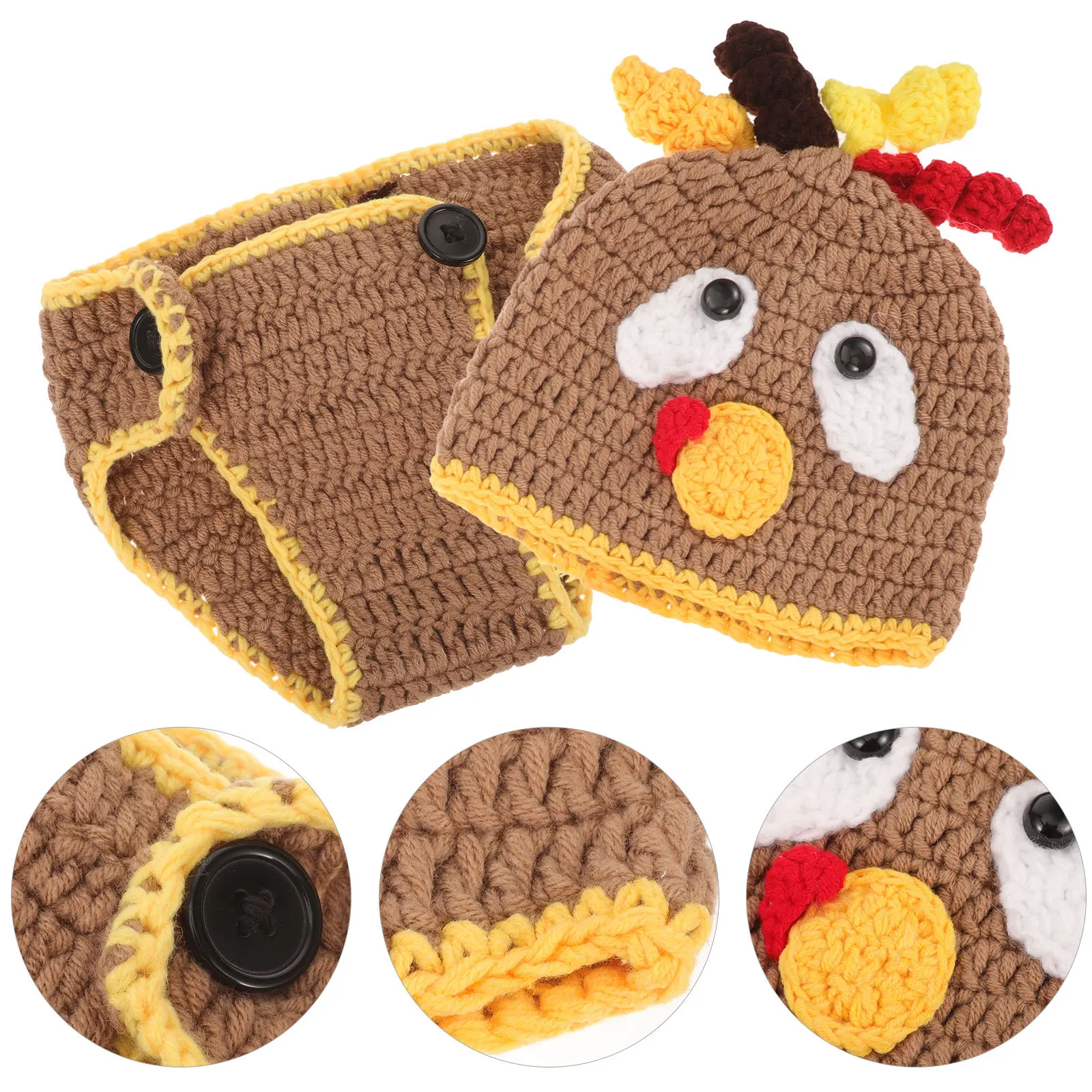 Комплект для фотосессий новорожденных: костюм индейки, креативный дизайн, мягкая носимая шапочка и подгузник для фотосъемки и мероприятий
Комплект для фотосессий новорожденных: костюм индейки, креативный дизайн, мягкая носимая шапочка и подгузник для фотосъемки и мероприятий