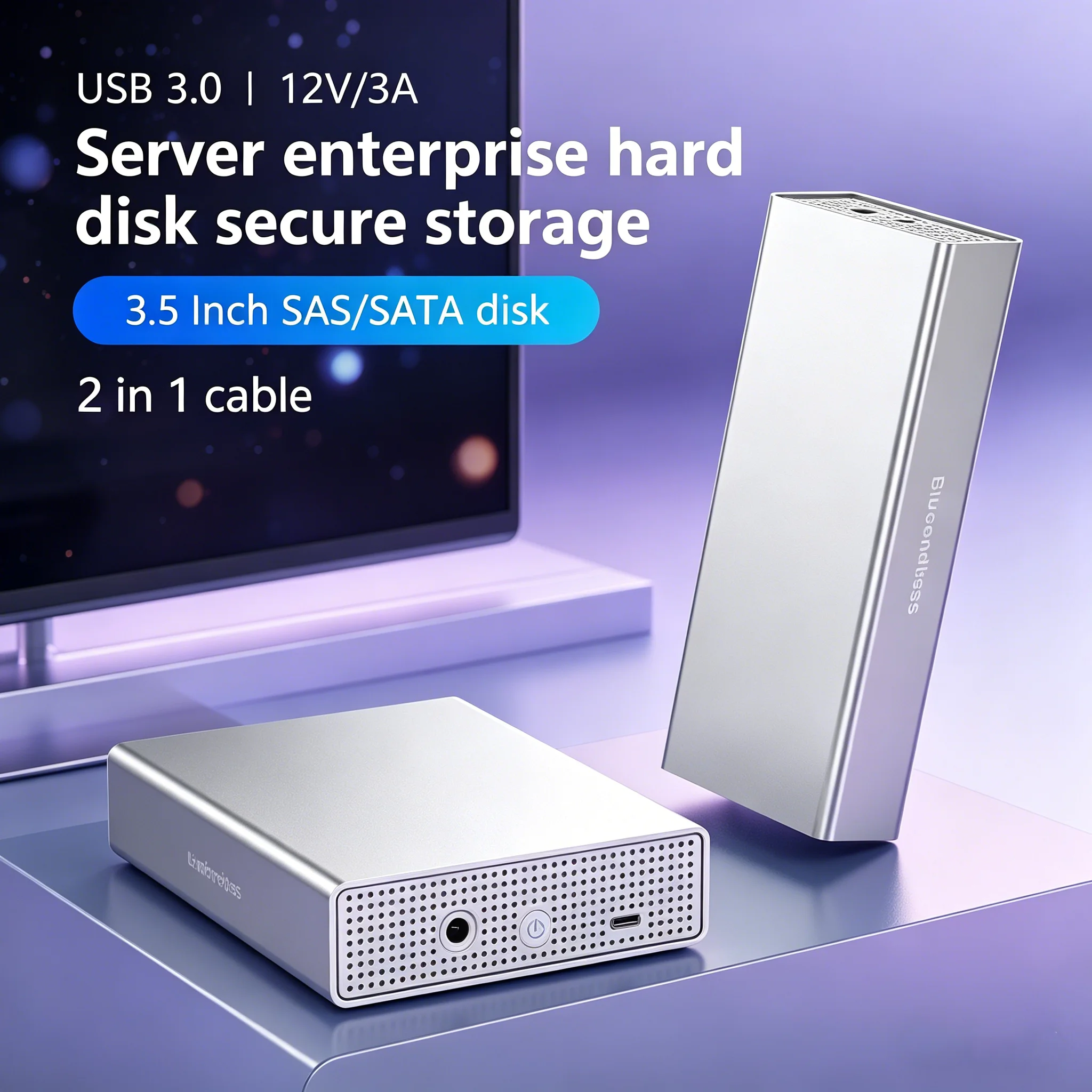 High-End SAS hard drive enclosure USB C to 2.5/3.5 inch SAS/SATA HDD box support max 20GB disk speed 5Gbps external hdd case
High-End SAS hard drive enclosure USB C to 2.5/3.5 inch SAS/SATA HDD box support max 20GB disk speed 5Gbps external hdd case