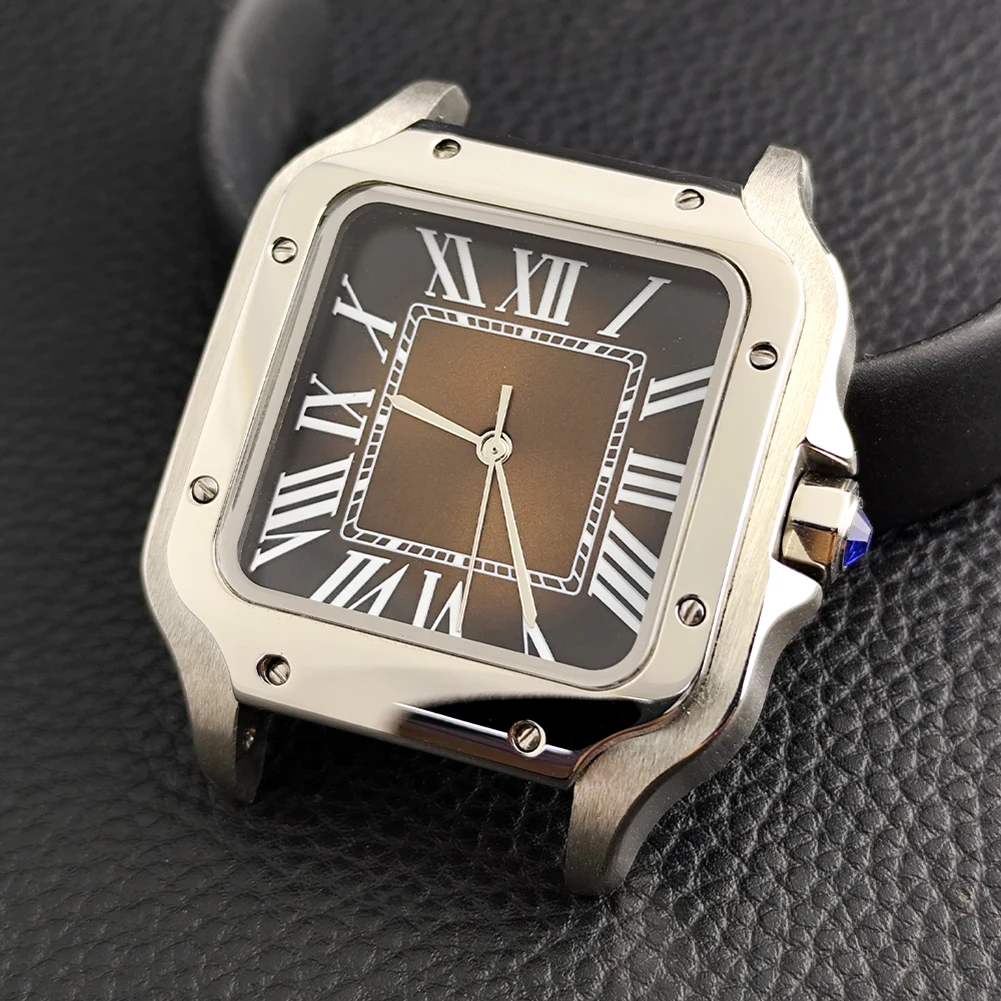 38mm NH35 Watch Case Stainless Steel Square Case Modification Parts for NH35 NH38 NH70 Movements For 27mm Dial
38mm NH35 Watch Case Stainless Steel Square Case Modification Parts for NH35 NH38 NH70 Movements For 27mm Dial