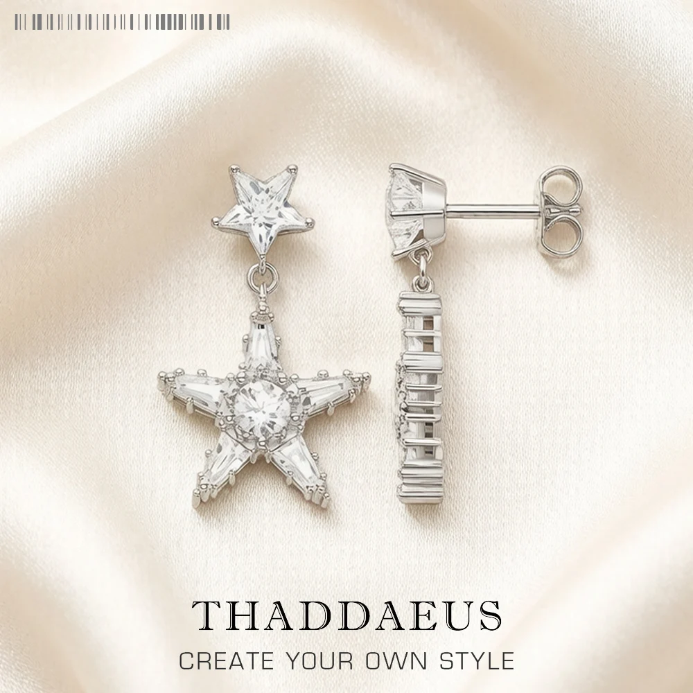 Earring White Stars Shine Trendy Women Gift High Quality 925 Sterling Silver Fashion Jewelry
Earring White Stars Shine Trendy Women Gift High Quality 925 Sterling Silver Fashion Jewelry