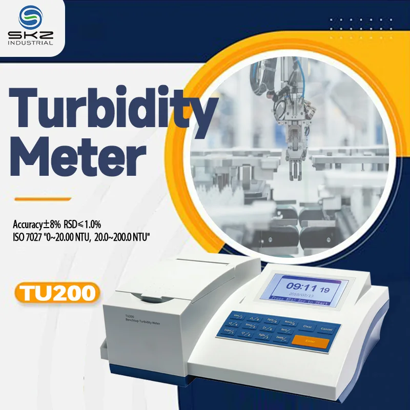 TU200 Industrial Benchtop Turbidity Meter Water Quality with ISO 7027 Automatic Chroma Compensation for Liquids
TU200 Industrial Benchtop Turbidity Meter Water Quality with ISO 7027 Automatic Chroma Compensation for Liquids