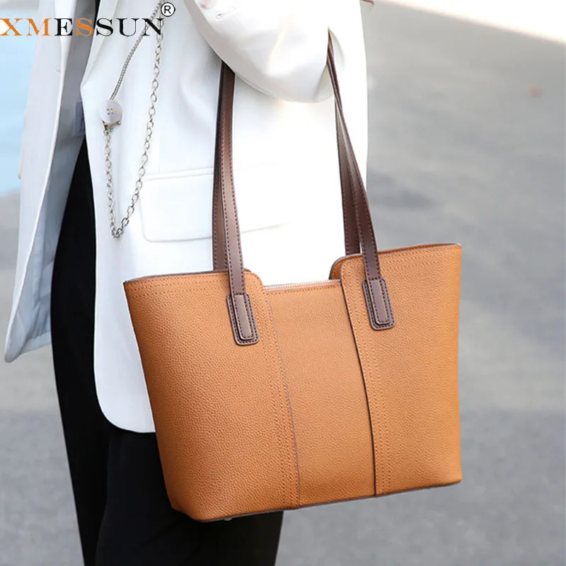 XMESSUN New Trendy Soft Leather Tote Bag for Women Fashion Classic Elegant Large Capacity Shopper Shoulder Bag Commuter Bag
XMESSUN New Trendy Soft Leather Tote Bag for Women Fashion Classic Elegant Large Capacity Shopper Shoulder Bag Commuter Bag
