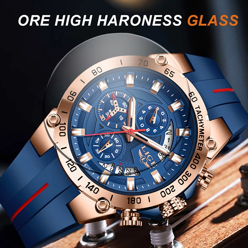 LIGE Top brand luxury watches mens Waterproof calendar quartz Clock Sports military Luminous watches for men relogios masculino
LIGE Top brand luxury watches mens Waterproof calendar quartz Clock Sports military Luminous watches for men relogios masculino