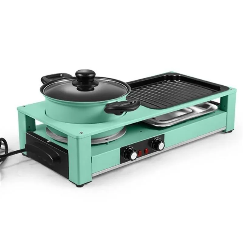 110V 5-in-1, breakfast machine, multi-function, household, non-smoking, electric barbecue, barbecue, shabu hot pot
110V 5-in-1, breakfast machine, multi-function, household, non-smoking, electric barbecue, barbecue, shabu hot pot