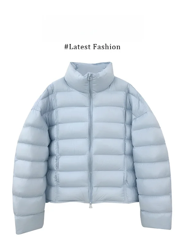 Korean Style Light Blue High-End Collar Cotton Jacket Women's Winter New Warm Bread Style Cotton Coat Regular Thickness
Korean Style Light Blue High-End Collar Cotton Jacket Women's Winter New Warm Bread Style Cotton Coat Regular Thickness