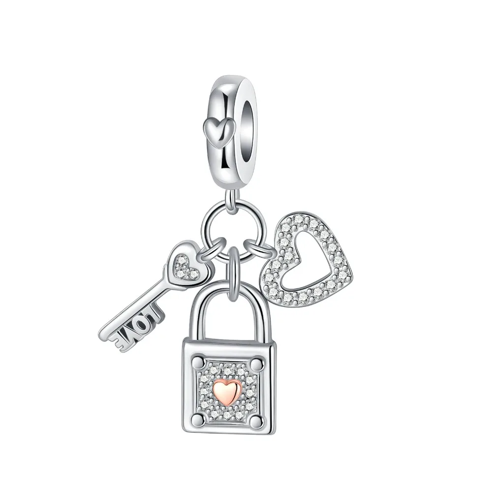 925 sterling silver opens the heart lock pendant charm fit original Pandora bracelet charm bead necklace Diy female jewelry
925 sterling silver opens the heart lock pendant charm fit original Pandora bracelet charm bead necklace Diy female jewelry