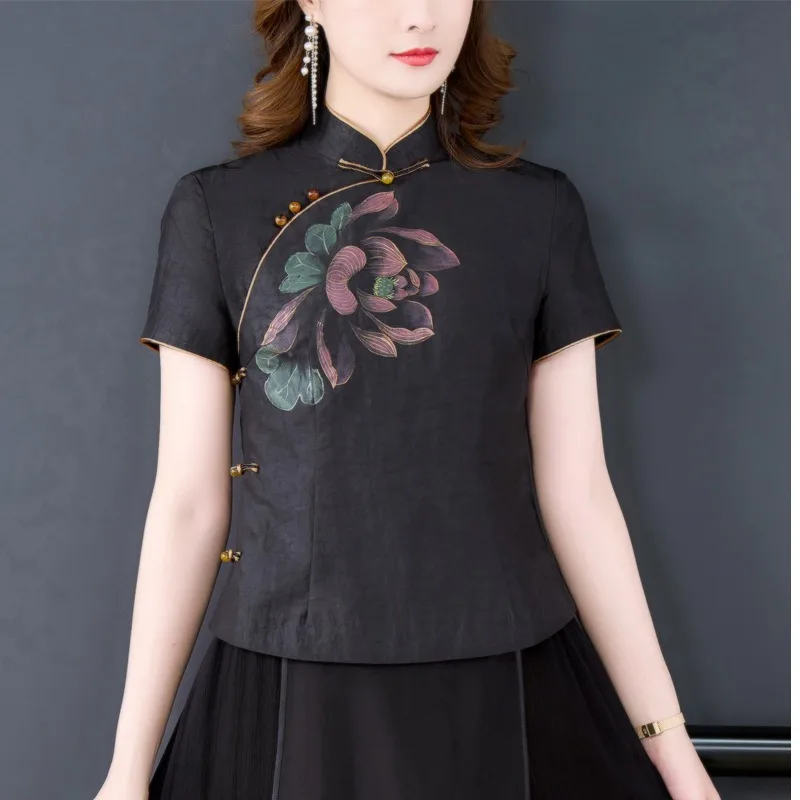 ortened Silk Top for Women Summer Season High Quali Silk Chinese Sle Tang Costume Mom's Faionable ...
ortened Silk Top for Women Summer Season High Quali Silk Chinese Sle Tang Costume Mom's Faionable ...
