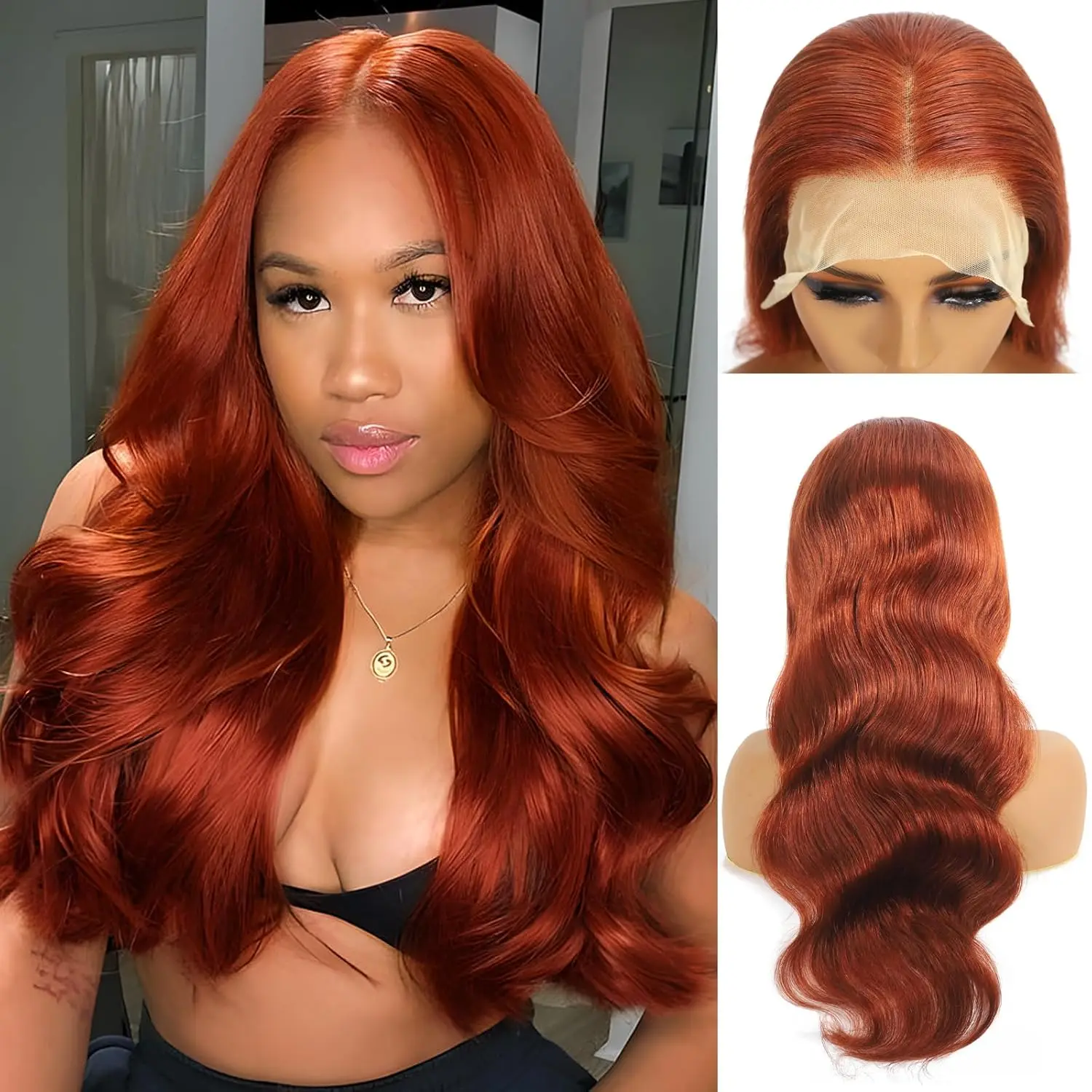 Reddish Brown Body Wave HD Transparent Lace Front Wig 28 30 Inch Water Wave 13x4 Lace Frontal Human Hair Wigs For Women
Reddish Brown Body Wave HD Transparent Lace Front Wig 28 30 Inch Water Wave 13x4 Lace Frontal Human Hair Wigs For Women