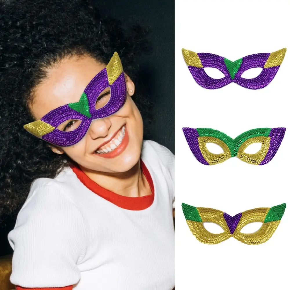 Carnival Party Supplies Sequins Mask Hollow Out Color-Matching Half Face Mask Glitter Bling Makeup Venice Masquerade Masks Party
Carnival Party Supplies Sequins Mask Hollow Out Color-Matching Half Face Mask Glitter Bling Makeup Venice Masquerade Masks Party