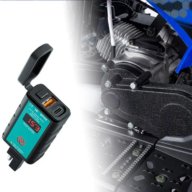 Motorcycle USB Charger Waterproof Cover Voltage Display Moto Power Supply Socket
Motorcycle USB Charger Waterproof Cover Voltage Display Moto Power Supply Socket