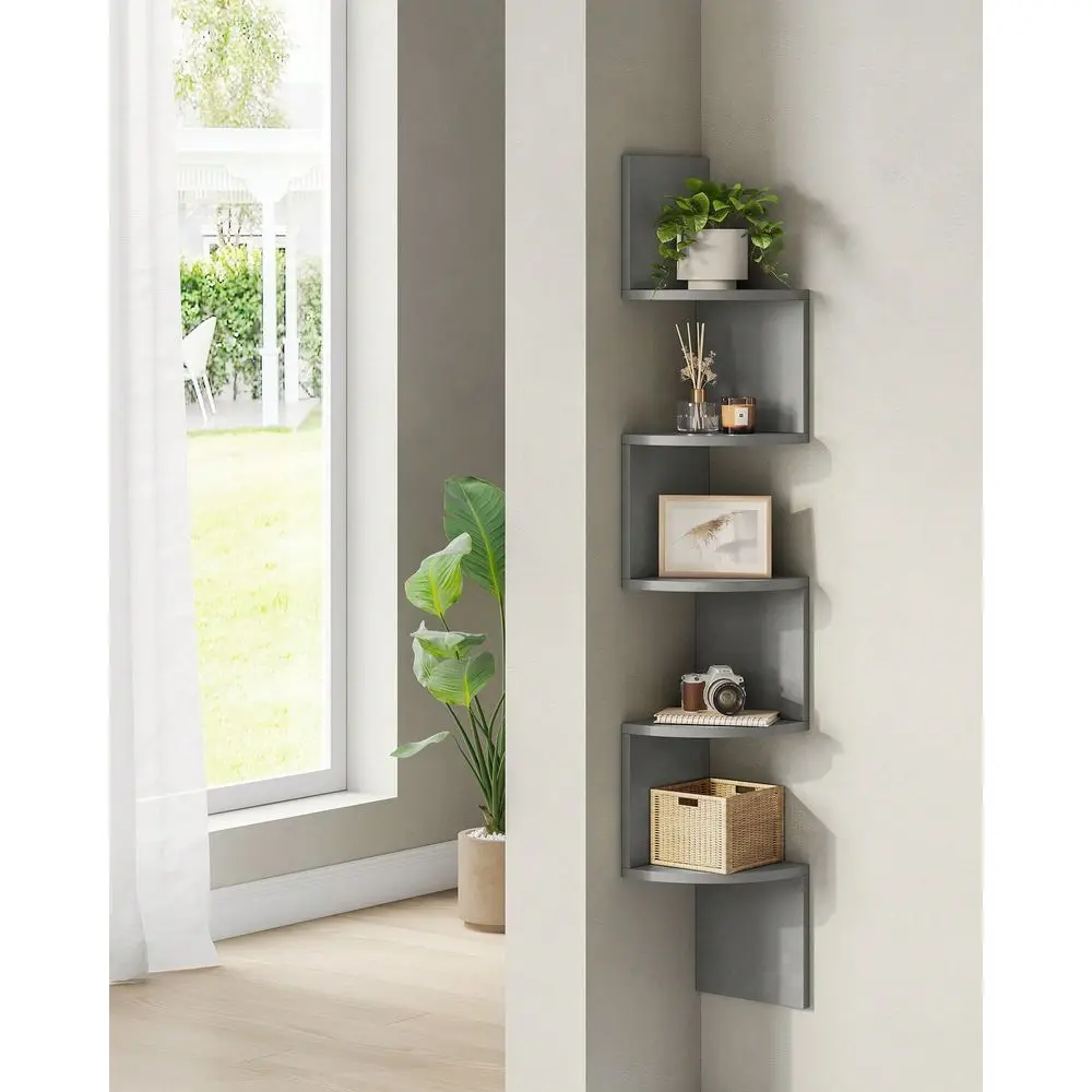 Corner Shelf Wall Mount, 5Tier Floating Wall Shelf, Corner Bookshelf, Plant Wall Shelf For Bedroom, Living Room, Bathroom, Home
Corner Shelf Wall Mount, 5Tier Floating Wall Shelf, Corner Bookshelf, Plant Wall Shelf For Bedroom, Living Room, Bathroom, Home