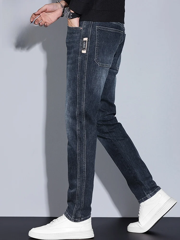 Bla Straight Leg Stretchy Jeans Men's Spring New Loose Fit Trendy Brand Elastic Long Pants Youthful Wear Resistant Cotton P...
Bla Straight Leg Stretchy Jeans Men's Spring New Loose Fit Trendy Brand Elastic Long Pants Youthful Wear Resistant Cotton P...