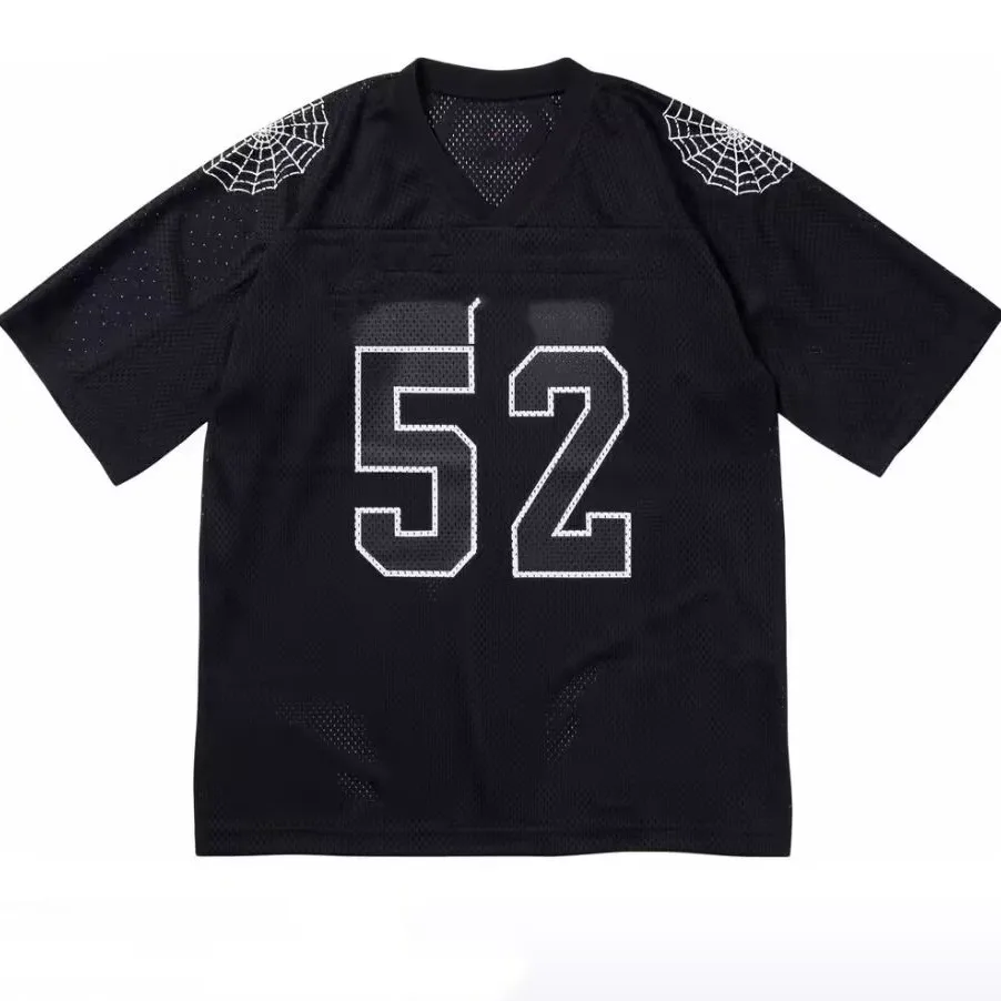 Vuu Spiderweb Fooall Jersey Short Sleeve T-Shirt V-Neck Letter Embroidery Breathable Comfortable Skin-Friendly T-Shirt Tee
Vuu Spiderweb Fooall Jersey Short Sleeve T-Shirt V-Neck Letter Embroidery Breathable Comfortable Skin-Friendly T-Shirt Tee
