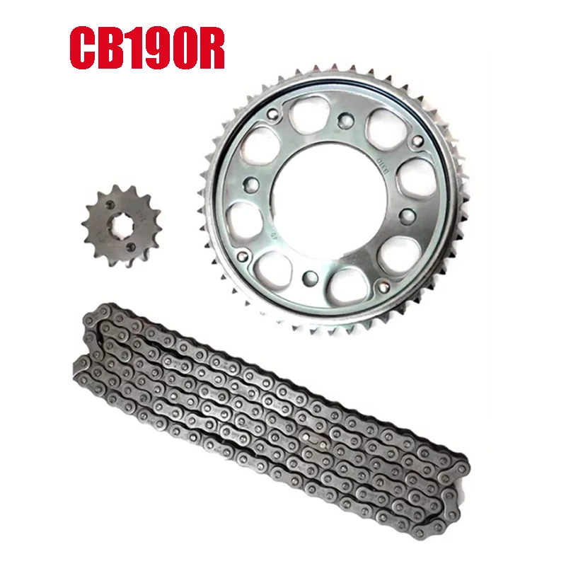 Motorcycle Transmission Kit of Chain Sprockets for Honda Wuyang Sundiro CBF190 CB190R CB190X SDH175 NSP190 WH175 190cc 45T-14T
Motorcycle Transmission Kit of Chain Sprockets for Honda Wuyang Sundiro CBF190 CB190R CB190X SDH175 NSP190 WH175 190cc 45T-14T