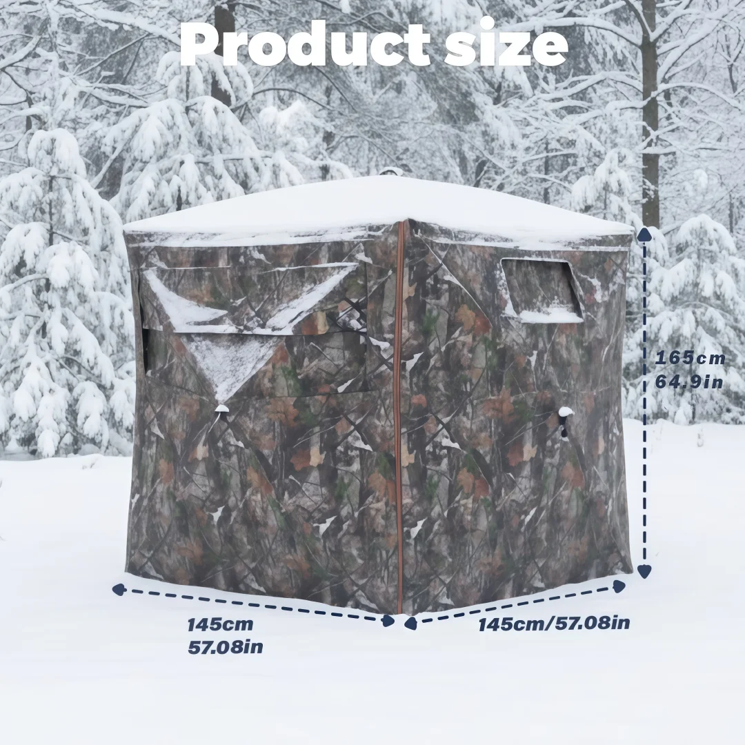 Легкий и прочный складной тент-укрытие для охоты на оленей, индейку и уток, простой в установке и переноске.
Легкий и прочный складной тент-укрытие для охоты на оленей, индейку и уток, простой в установке и переноске.