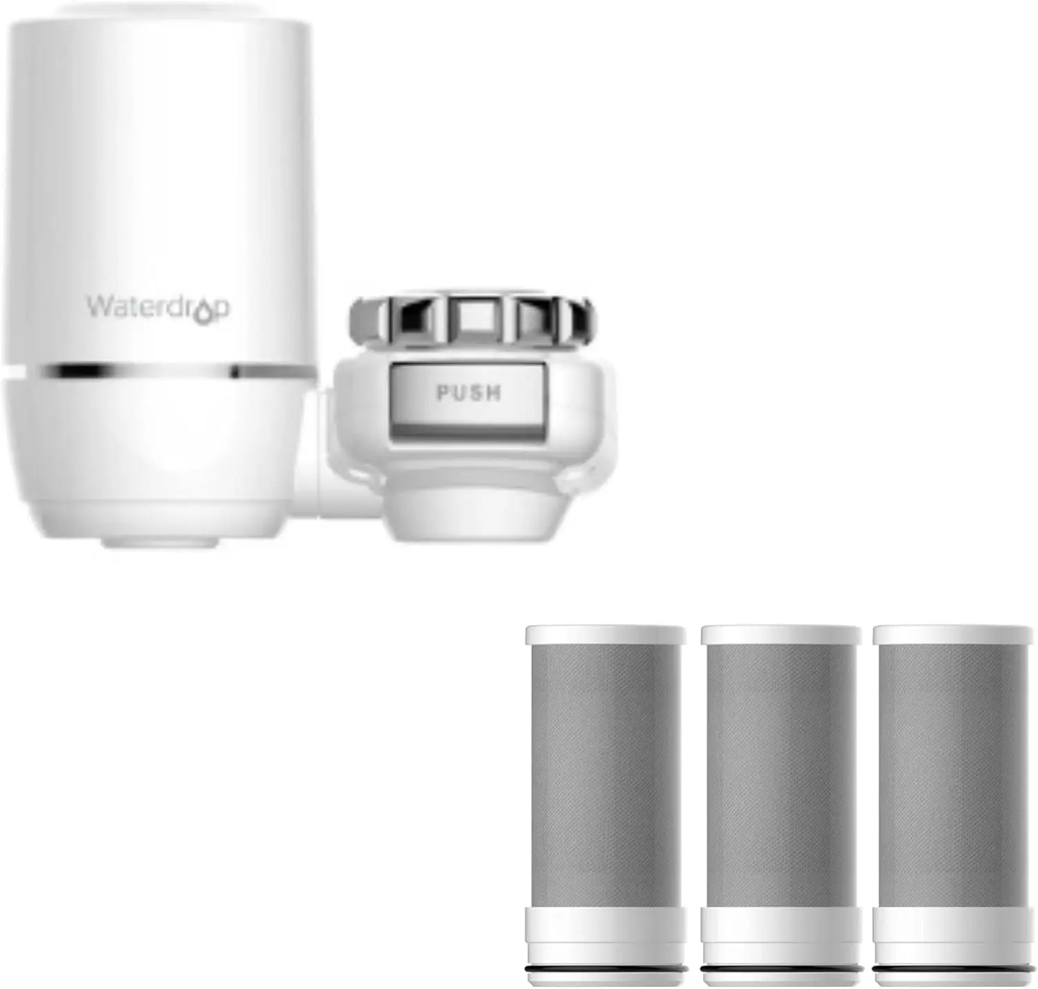 Ultra-Filtration Water Faucet Filter for Skin Care, Includes 1 Pack & 3 Pack Carbon Fiber Filters
Ultra-Filtration Water Faucet Filter for Skin Care, Includes 1 Pack & 3 Pack Carbon Fiber Filters