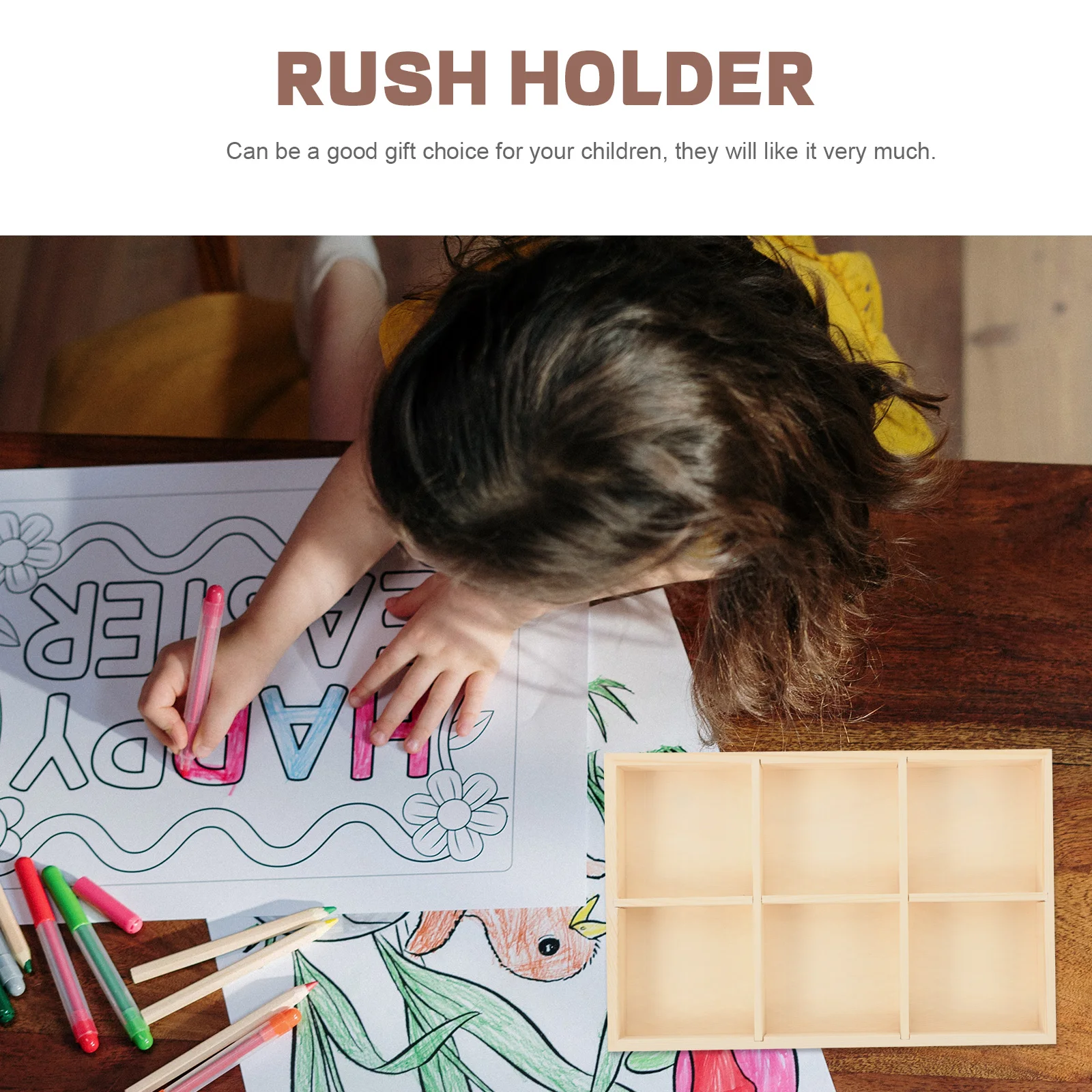 Wooden Crayon Storage Holder with Ample Compartments for Pens Brushes Lipsticks Desk Accessories Office Home School Use
Wooden Crayon Storage Holder with Ample Compartments for Pens Brushes Lipsticks Desk Accessories Office Home School Use