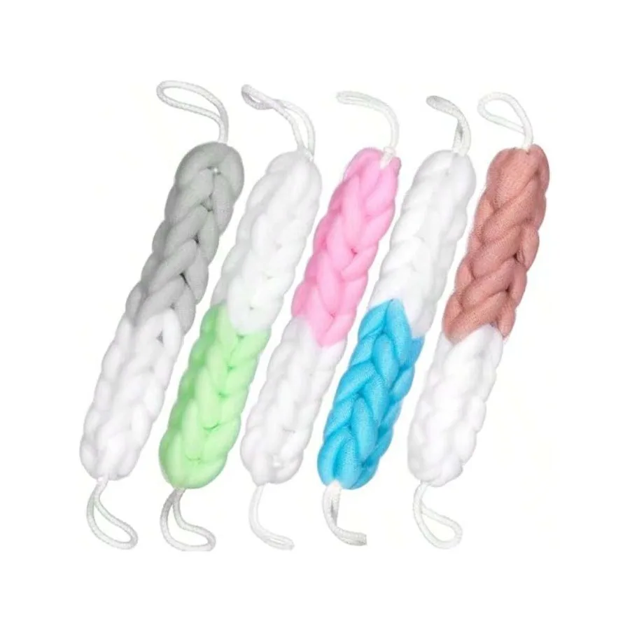 【New style】XAPY 5-Piece Bath Onge Set - Back Scrubber With Hand Straps - 2.8 Oz Eoliating Onge For Back - Hienic And Dule Showe
【New style】XAPY 5-Piece Bath Onge Set - Back Scrubber With Hand Straps - 2.8 Oz Eoliating Onge For Back - Hienic And Dule Showe