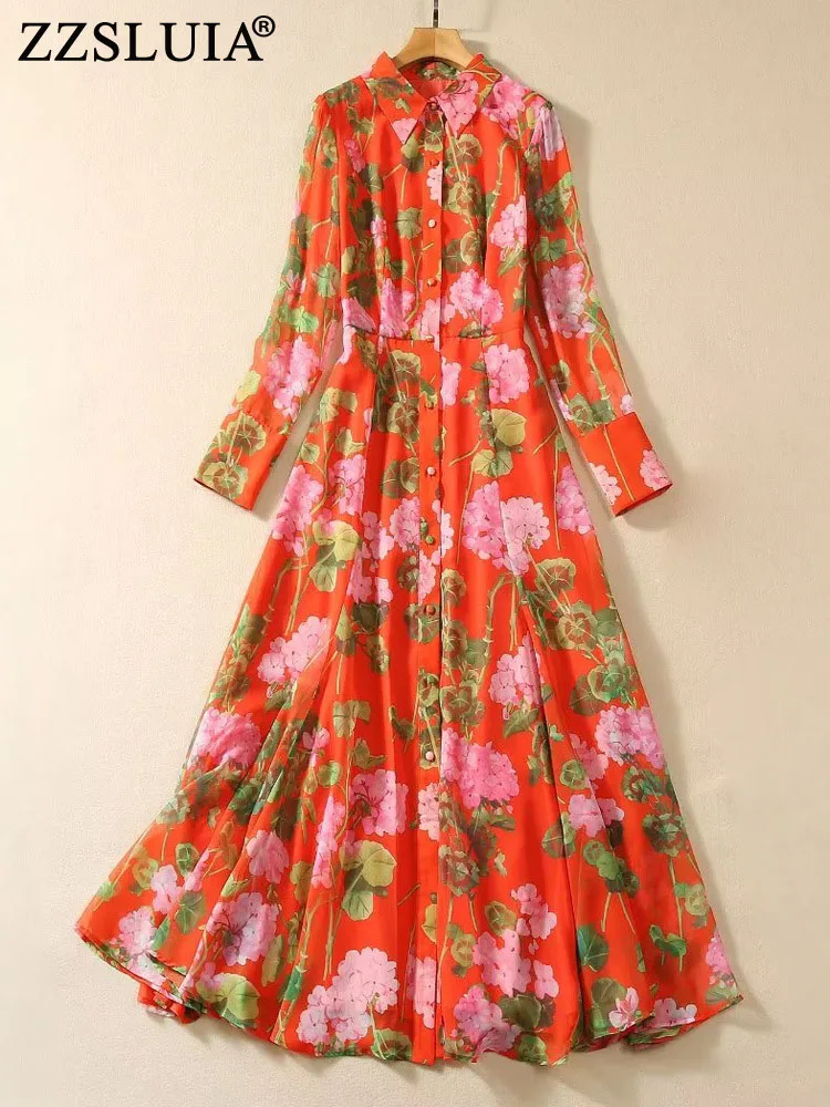 ZZSLUIA Vintage Dresses For Women Floral Printed Shirring Designer Slim Pleated Dress Single Breasted Elegant Dresses Female
ZZSLUIA Vintage Dresses For Women Floral Printed Shirring Designer Slim Pleated Dress Single Breasted Elegant Dresses Female