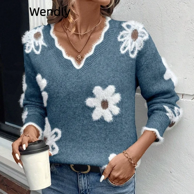 Fall Printed V Neck Knitwear Women 2026 Autumn Soft Loose Casual Long Sleeve Pullover Street Style Fashion Sweater Daily Wear
Fall Printed V Neck Knitwear Women 2026 Autumn Soft Loose Casual Long Sleeve Pullover Street Style Fashion Sweater Daily Wear