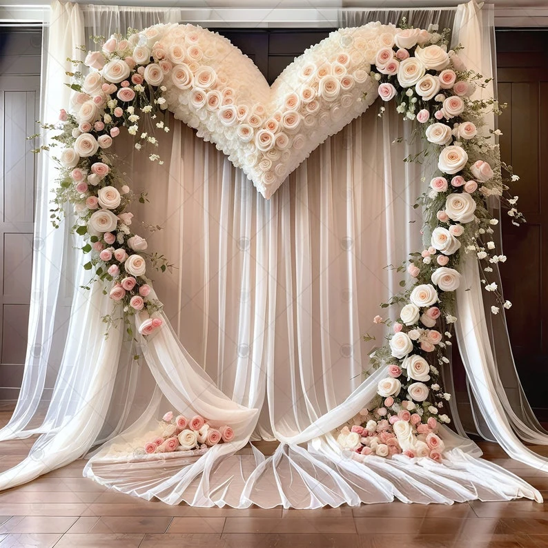 Romantic Floral flower Heart Boho curtain backdrops High quality computer print wedding Photography Studio Backgrounds
Romantic Floral flower Heart Boho curtain backdrops High quality computer print wedding Photography Studio Backgrounds