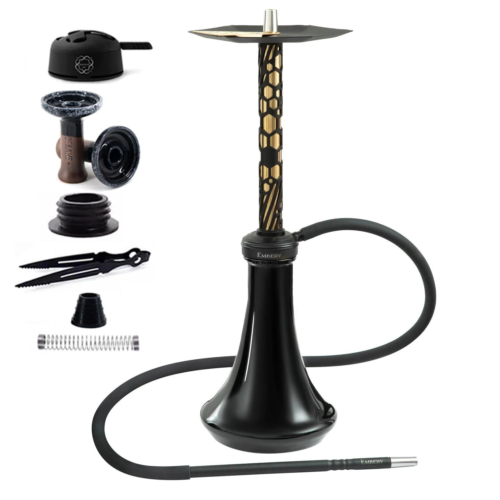Embery MONO Hookah Shisha Set 304 Stainless Steel Shisha Hookah Set with Glass Bottle Single Tube
Embery MONO Hookah Shisha Set 304 Stainless Steel Shisha Hookah Set with Glass Bottle Single Tube