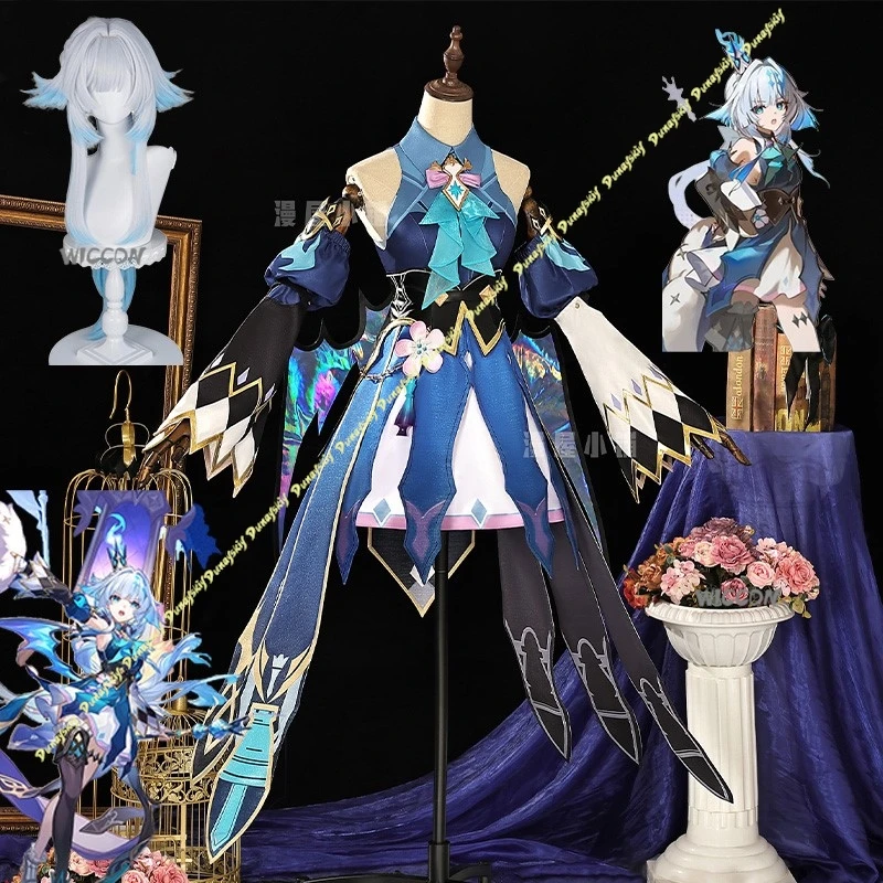 Honkai Star Rail Cerydra Cosplay Costume Wig Dress Cerydra Uniform Blue White Short Skirt Cute Girls Christmas Halloween
Honkai Star Rail Cerydra Cosplay Costume Wig Dress Cerydra Uniform Blue White Short Skirt Cute Girls Christmas Halloween