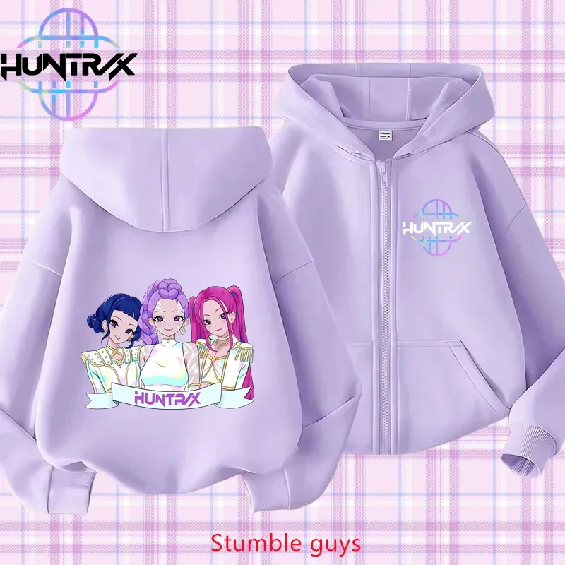 Kpop Demon Hunters Kids Purple Zip Hoodie Spring Autumn 3-12Y Stylish Anime Boys Girls Clothes Match Pants
Kpop Demon Hunters Kids Purple Zip Hoodie Spring Autumn 3-12Y Stylish Anime Boys Girls Clothes Match Pants