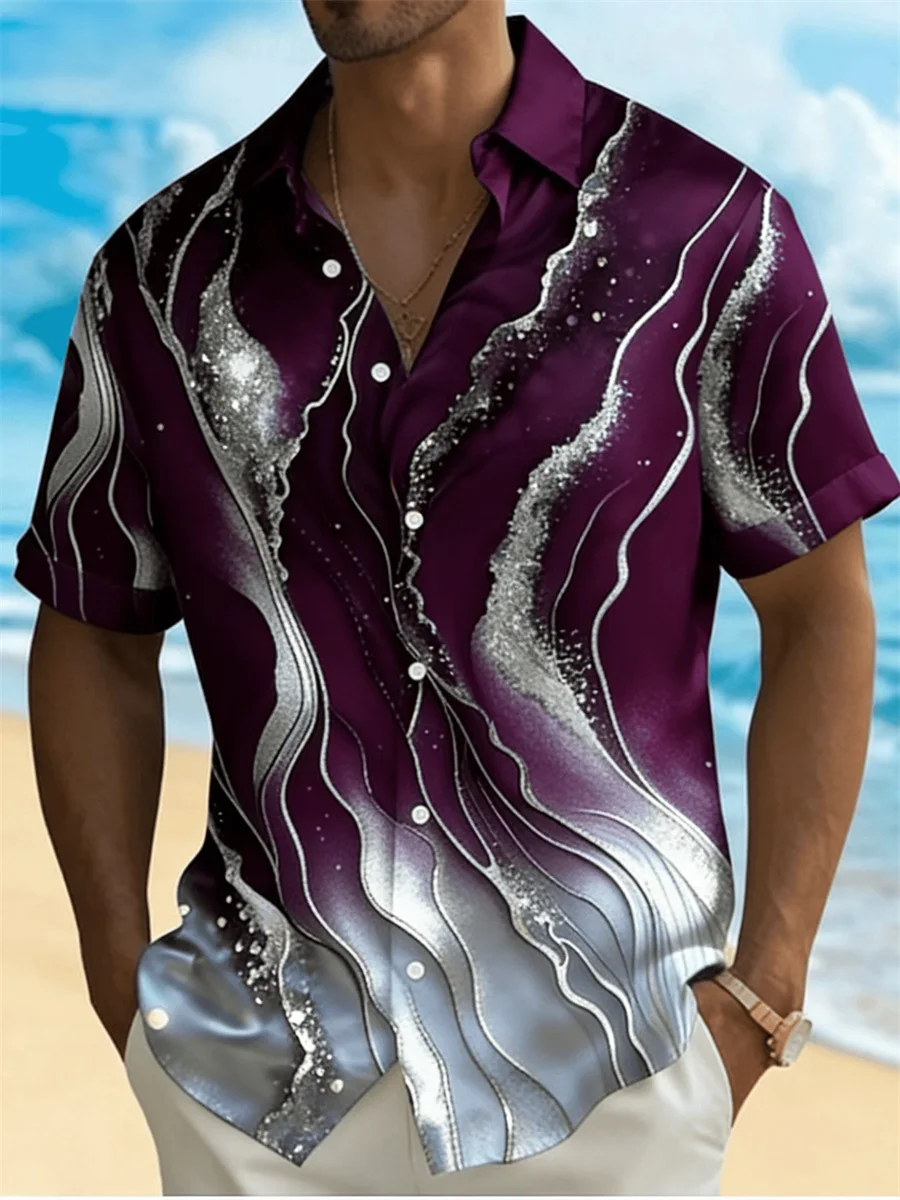 Men's resort-style premium short-sleeved shirt, fashionable textured 3D high-definition print, casual beachwear men's top.
Men's resort-style premium short-sleeved shirt, fashionable textured 3D high-definition print, casual beachwear men's top.