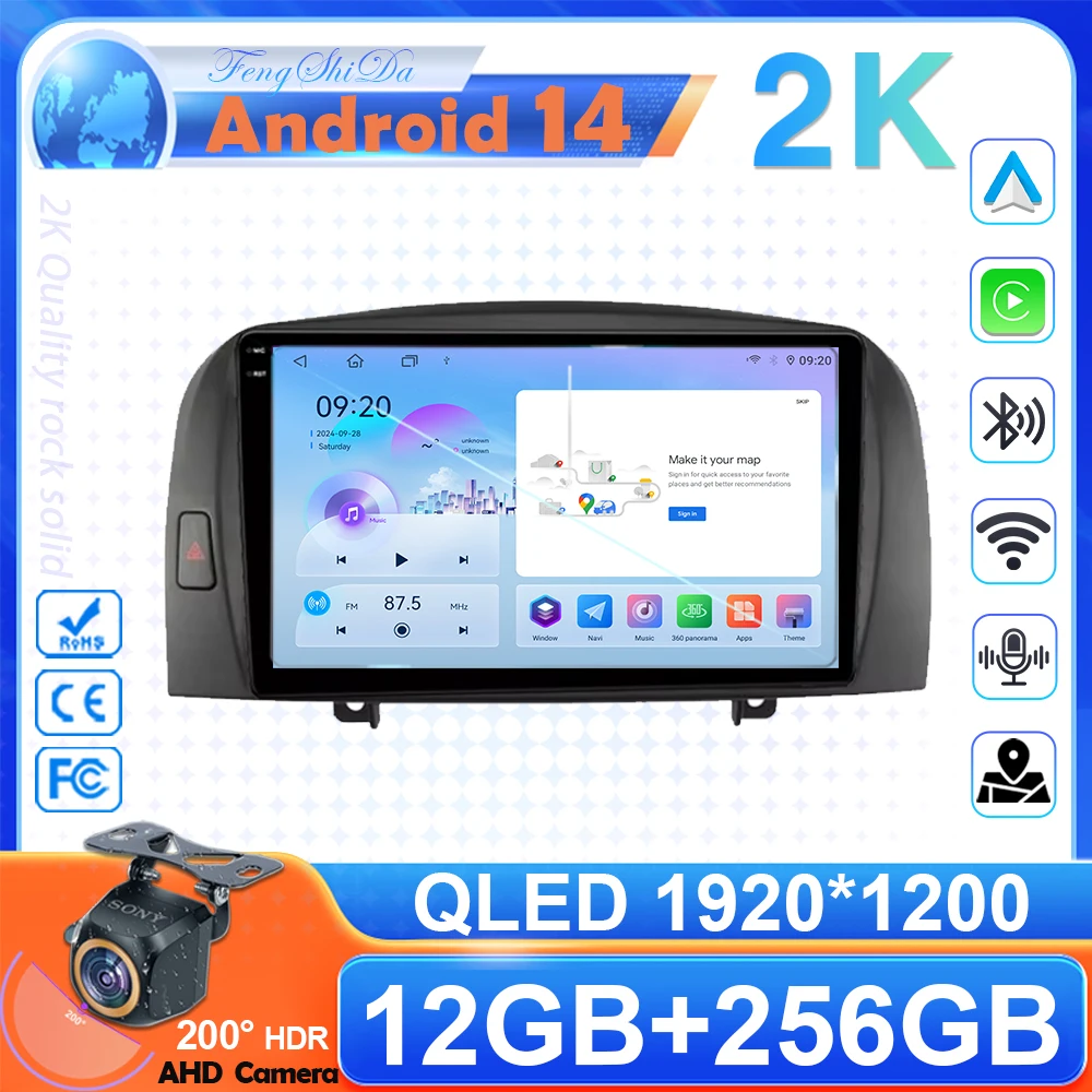 Автомобильное радио Android 14 для Hyundai Sonata NF 2004-2008, мультимедийный видеоплеер, навигация, стерео GPS 4G Carplay, авторадио
Автомобильное радио Android 14 для Hyundai Sonata NF 2004-2008, мультимедийный видеоплеер, навигация, стерео GPS 4G Carplay, авторадио