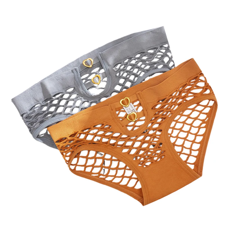 1Pc Women's Sexy Metal Buckle Mesh Briefs, Mid-waist Hollow-out Breathable Panties, Seamless Lingerie Underwear Outfit
1Pc Women's Sexy Metal Buckle Mesh Briefs, Mid-waist Hollow-out Breathable Panties, Seamless Lingerie Underwear Outfit